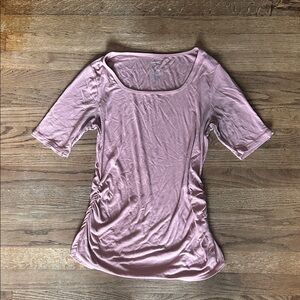 Sonoma Women's Light Pink Gathered Blouse